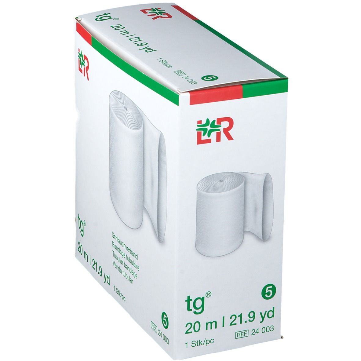 TG band tubulaire 5.5cmx20m blanc rouleau
