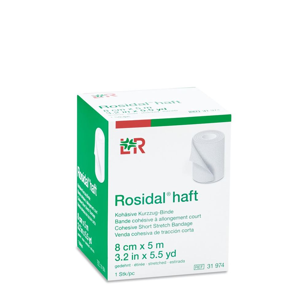 ROSIDAL haft kohäsive Kurzzugbinde 8cmx5m