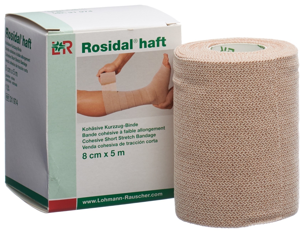 ROSIDAL haft kohäsive Kurzzugbinde 8cmx5m