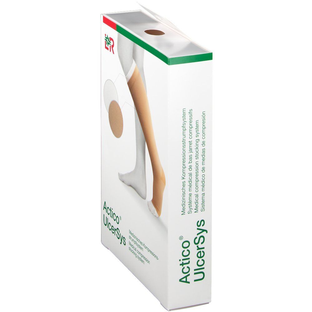 ACTICO UlcerSys Kompressionsstr XL stand sand/wei