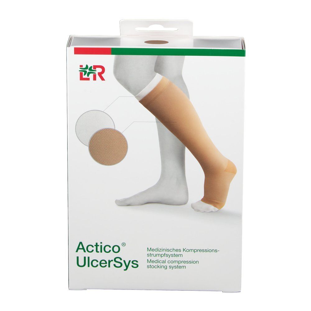 ACTICO UlcerSys Kompressionsstr XL stand sand/wei