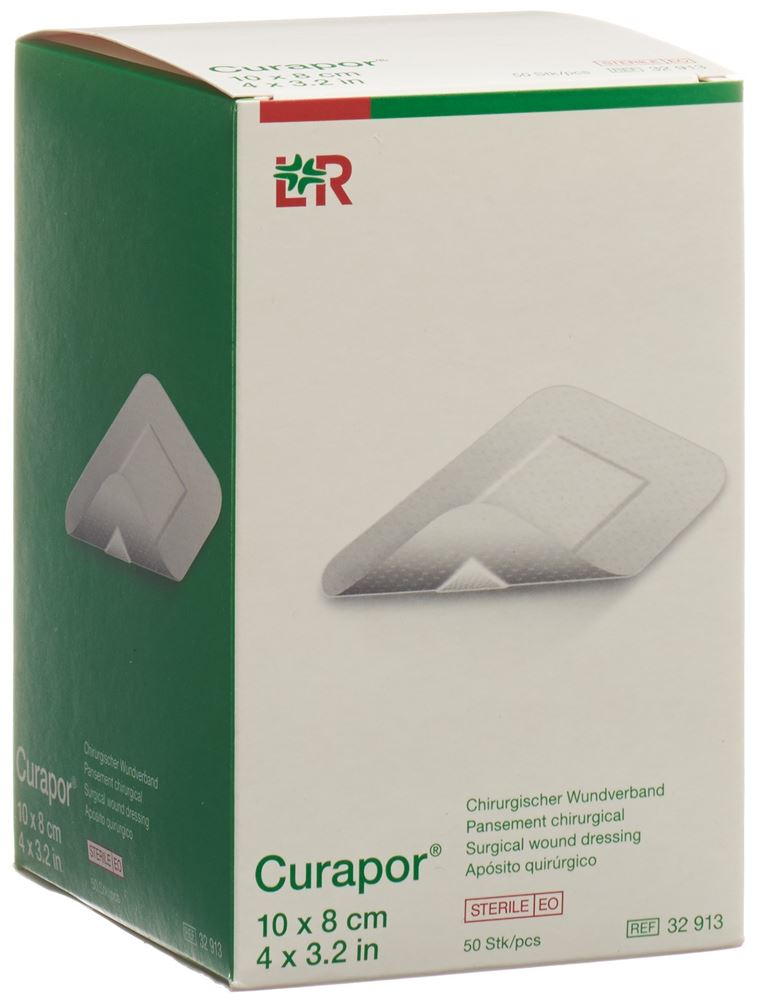 CURAPOR Chirurgisch Wundverband 10x8cm st 50 Stk