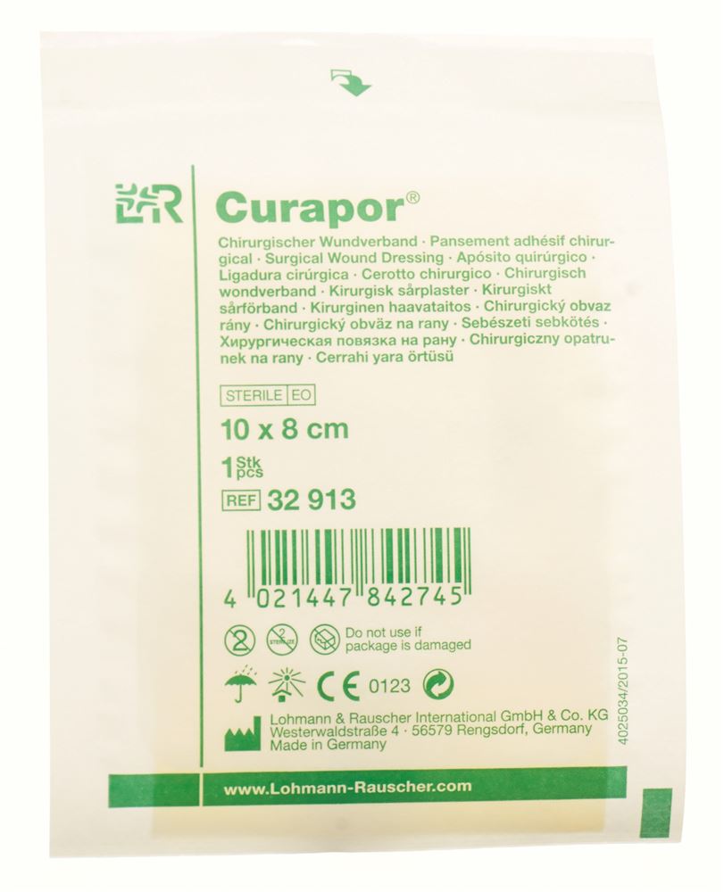 CURAPOR Chirurgisch Wundverband 10x8cm st 50 Stk