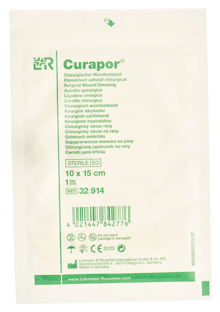 CURAPOR pansement adhés chirurgi 10x15cm st 50 pce