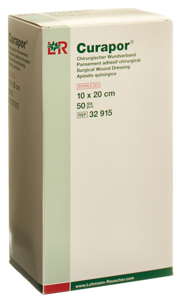 CURAPOR Chirurgisch Wundverband 10x20cm st 50 Stk