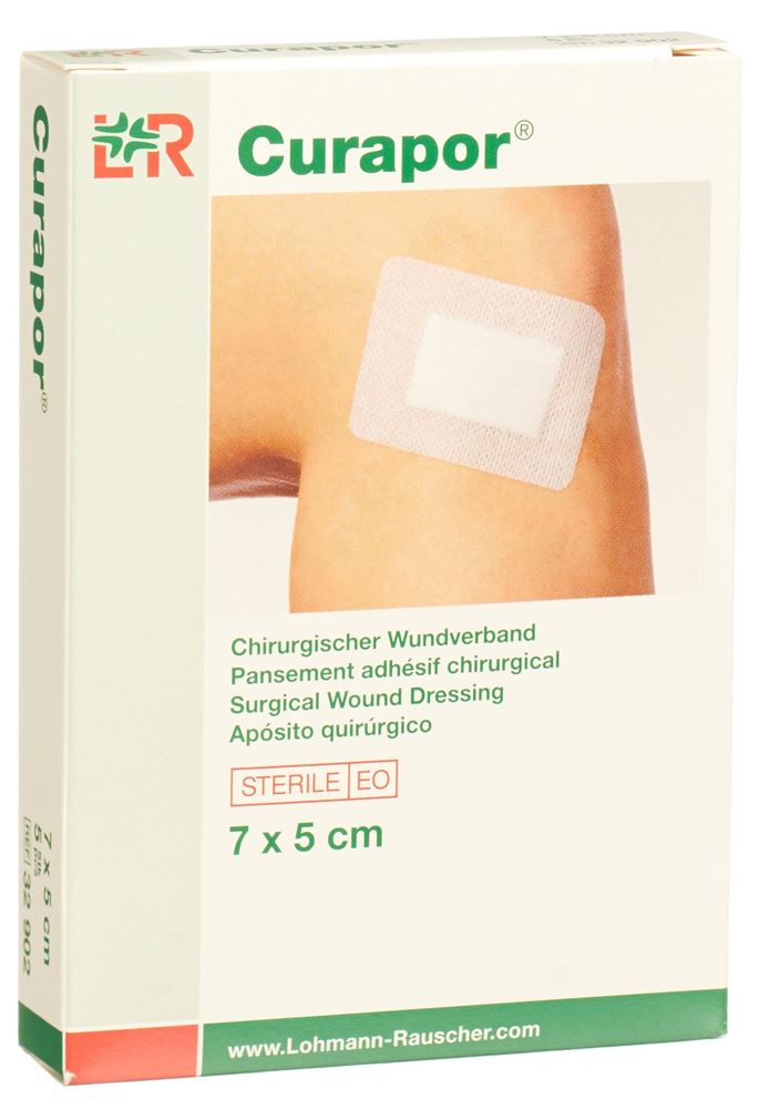 CURAPOR Chirurgisch Wundverband 7x5cm st 5 Stk