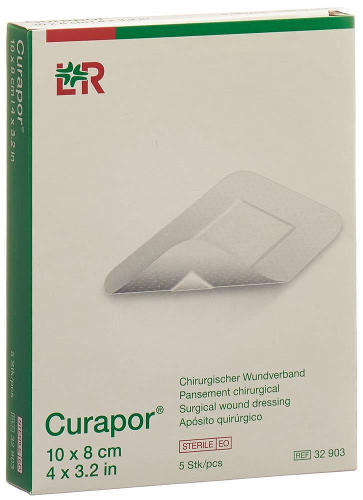 CURAPOR Chirurgisch Wundverband 10x8cm st 5 Stk