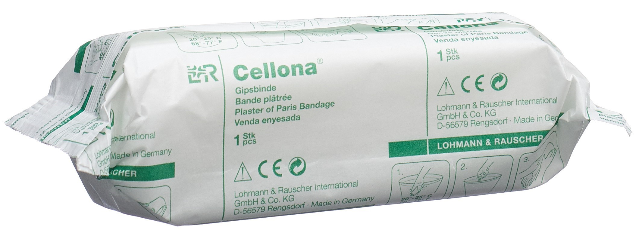 CELLONA Gipsbinden 2.75mx12cm feincremig 12 Stk