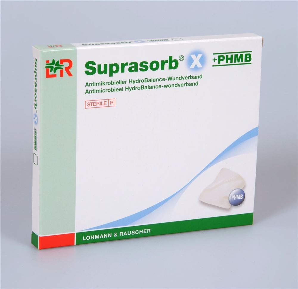 SUPRASORB X+PHMB HydroBal-Wundverb 14x20cm 5 Stk