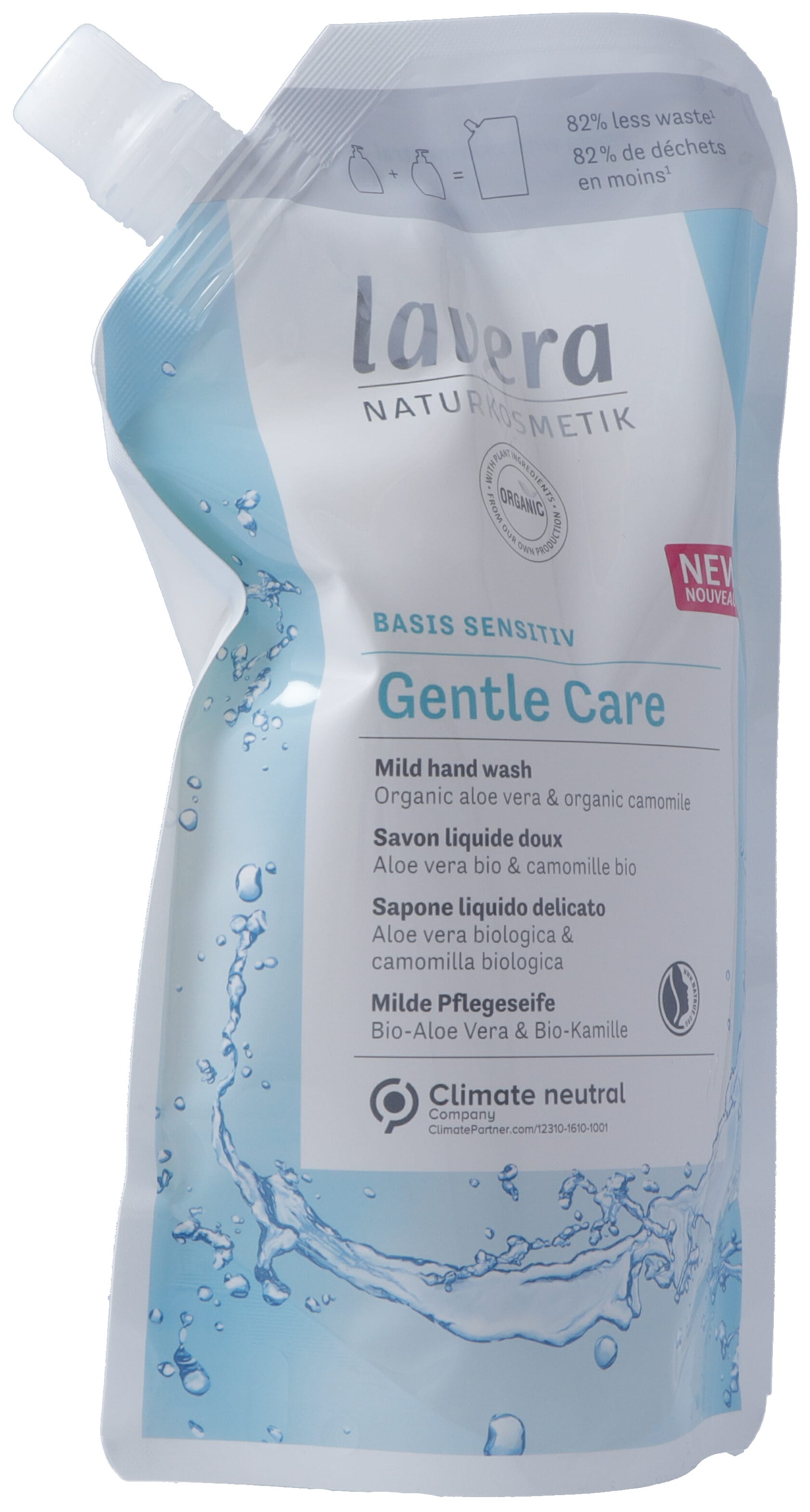 LAVERA Pflegeseife Gentle Care Nachfüllbtl 500 ml