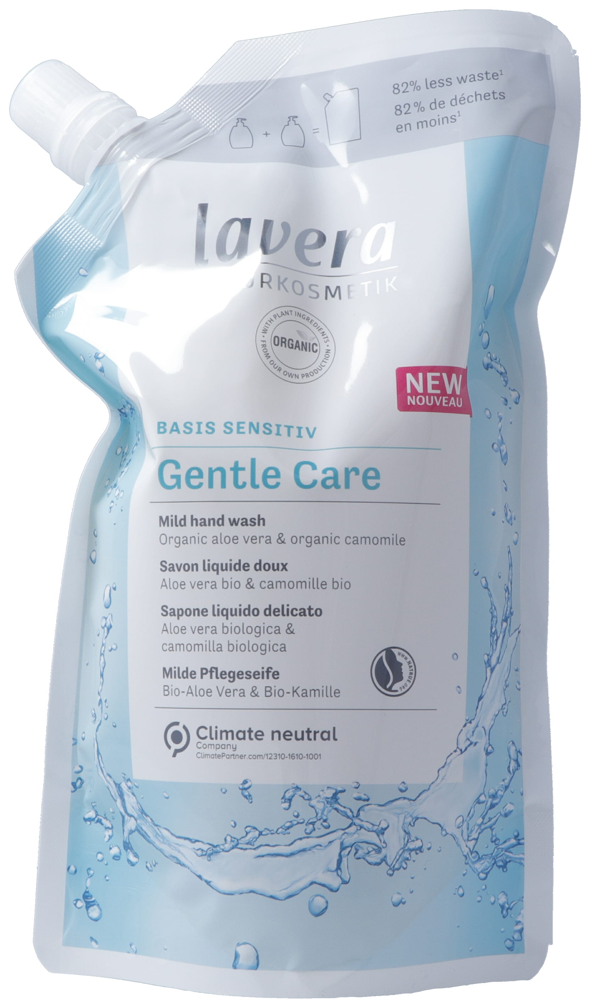 LAVERA Pflegeseife Gentle Care Nachfüllbtl 500 ml