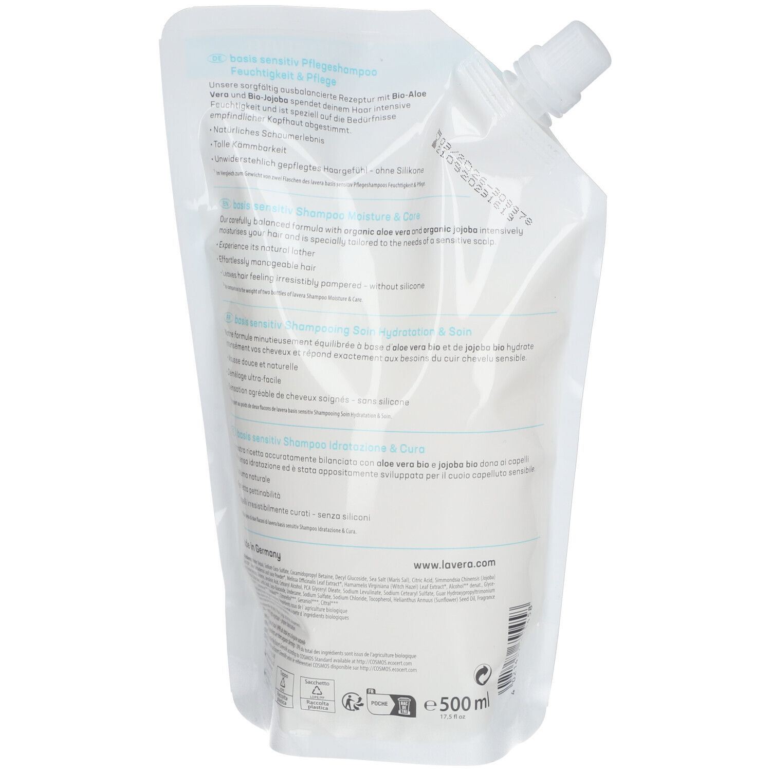 LAVERA Shampoo basis sensitiv Nachfüllbtl 500 ml