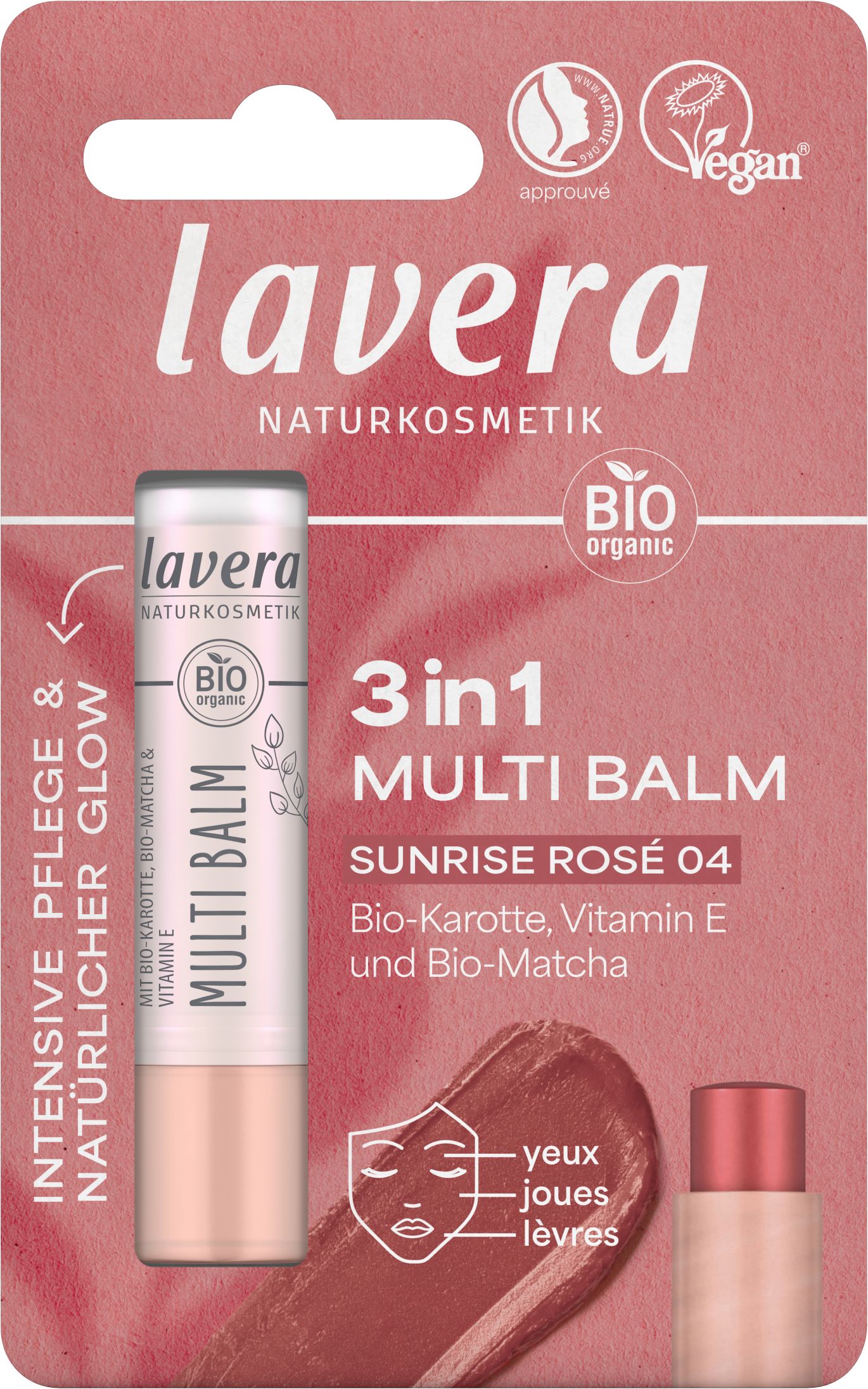 LAVERA Multi Balm 3in1 Sunrise Rosé 4.9 g