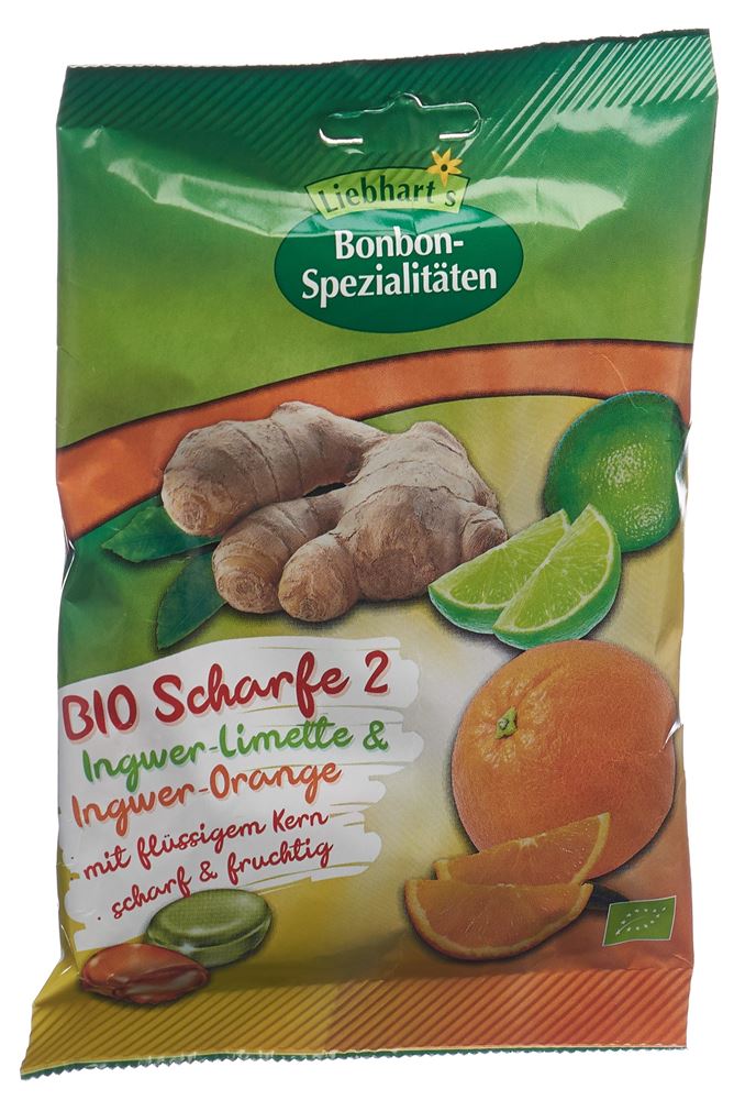 LIEBHARTS Bonbons Die scharfen Zwei Bio Btl 100 g