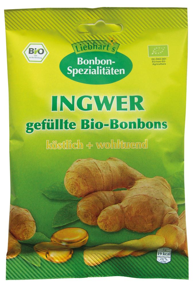 LIEBHARTS Bonbons Ingwer Bio Btl 100 g