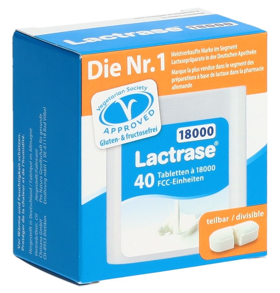 LACTRASE Tabl 18000 IE Disp 40 Stk