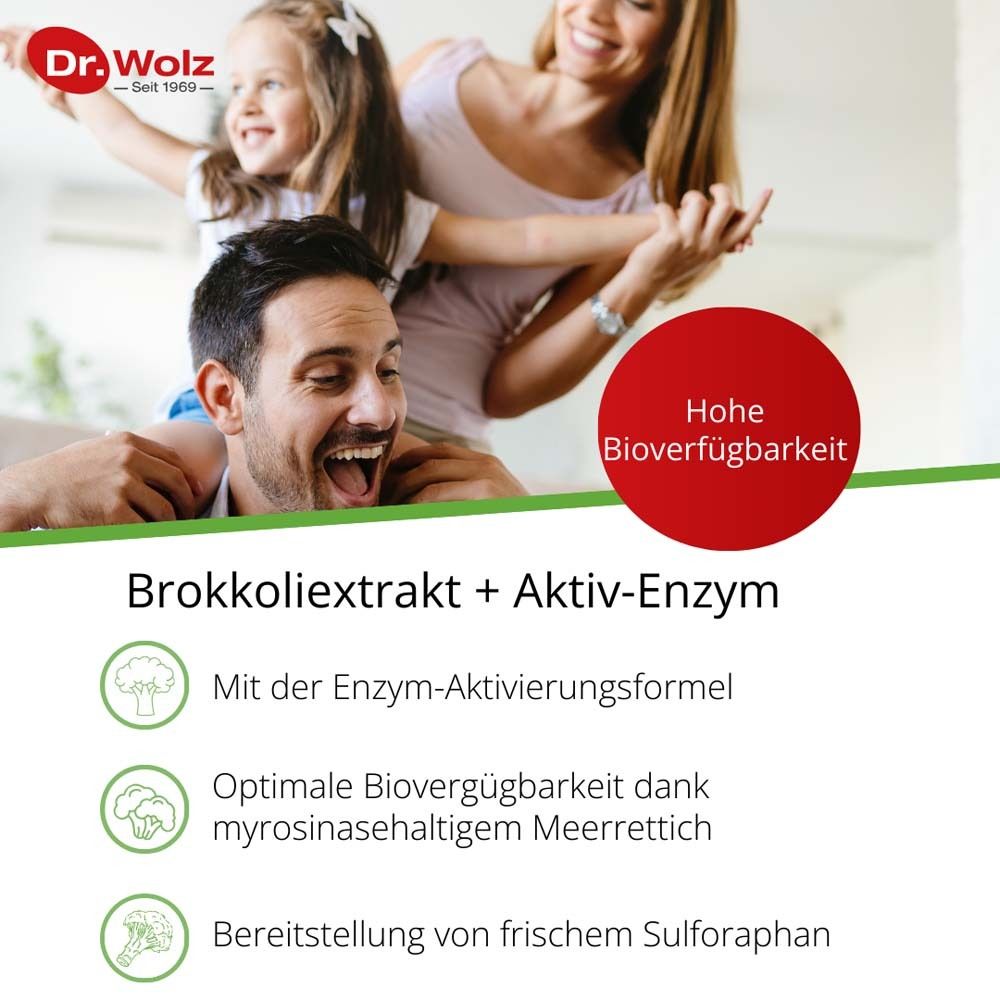 DR. WOLZ Brokkoliextrakt+Aktiv-Enzym Kaps 60 Stk