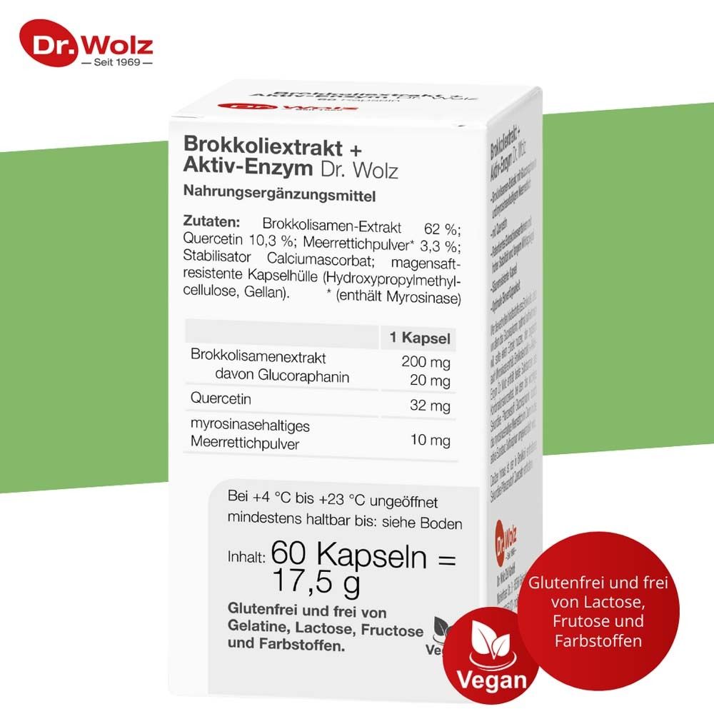 DR. WOLZ Brokkoliextrakt+Aktiv-Enzym Kaps 60 Stk