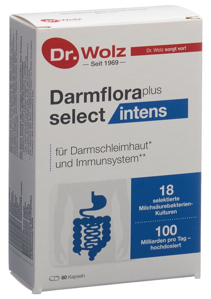 DR. WOLZ Darmflora Plus Select Intens Kaps 80 Stk