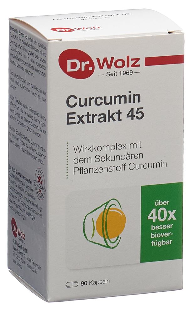 DR. WOLZ Curcumin Extrakt 45 Kaps 90 Stk