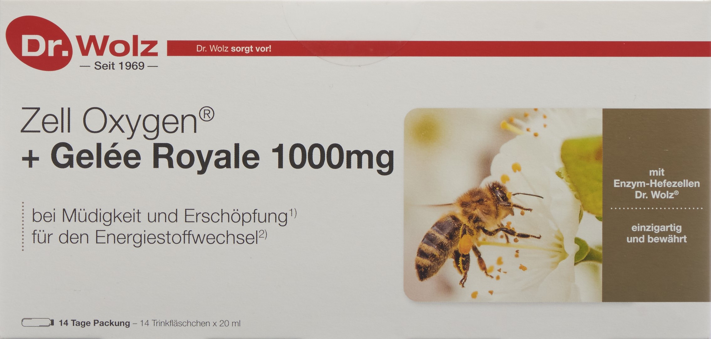 DR. WOLZ Zell Oxygen+Gelée Roya 1000mg Amp 14 Stk