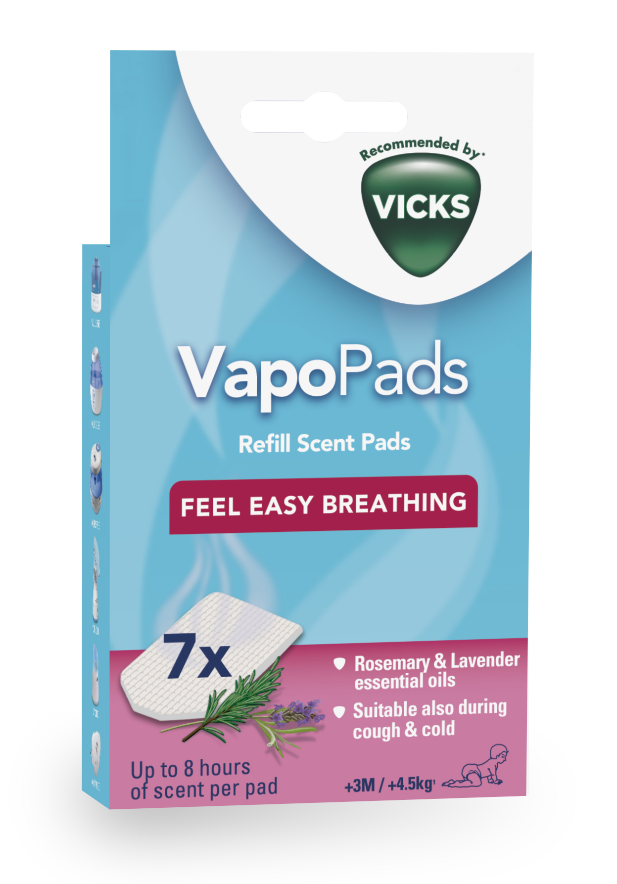 VICKS VapoPads VBR7EV1 Nachfüll Rosmar Laven 7 Stk