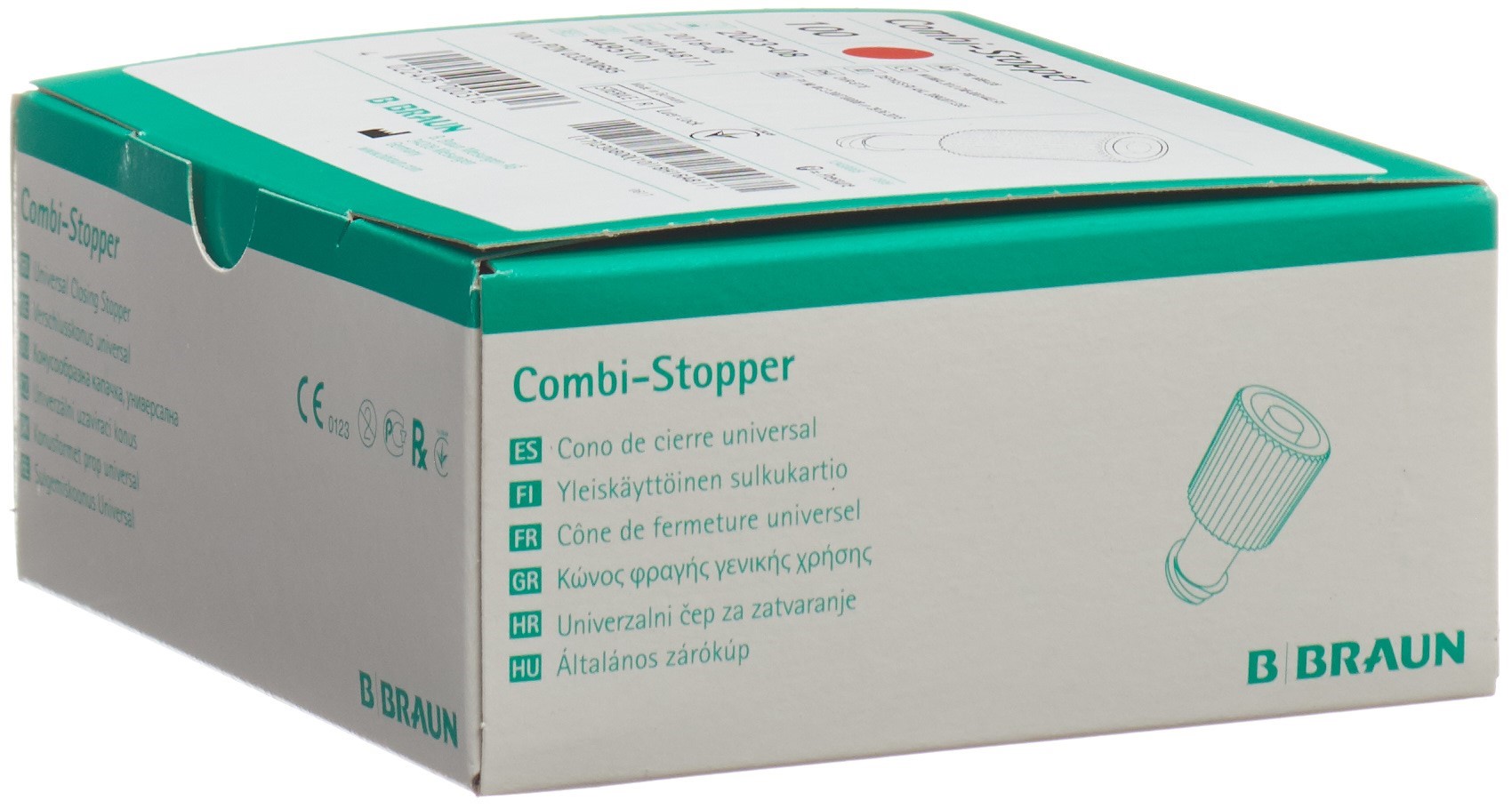 B. BRAUN combi cône obturat rou luer lock 100 pce