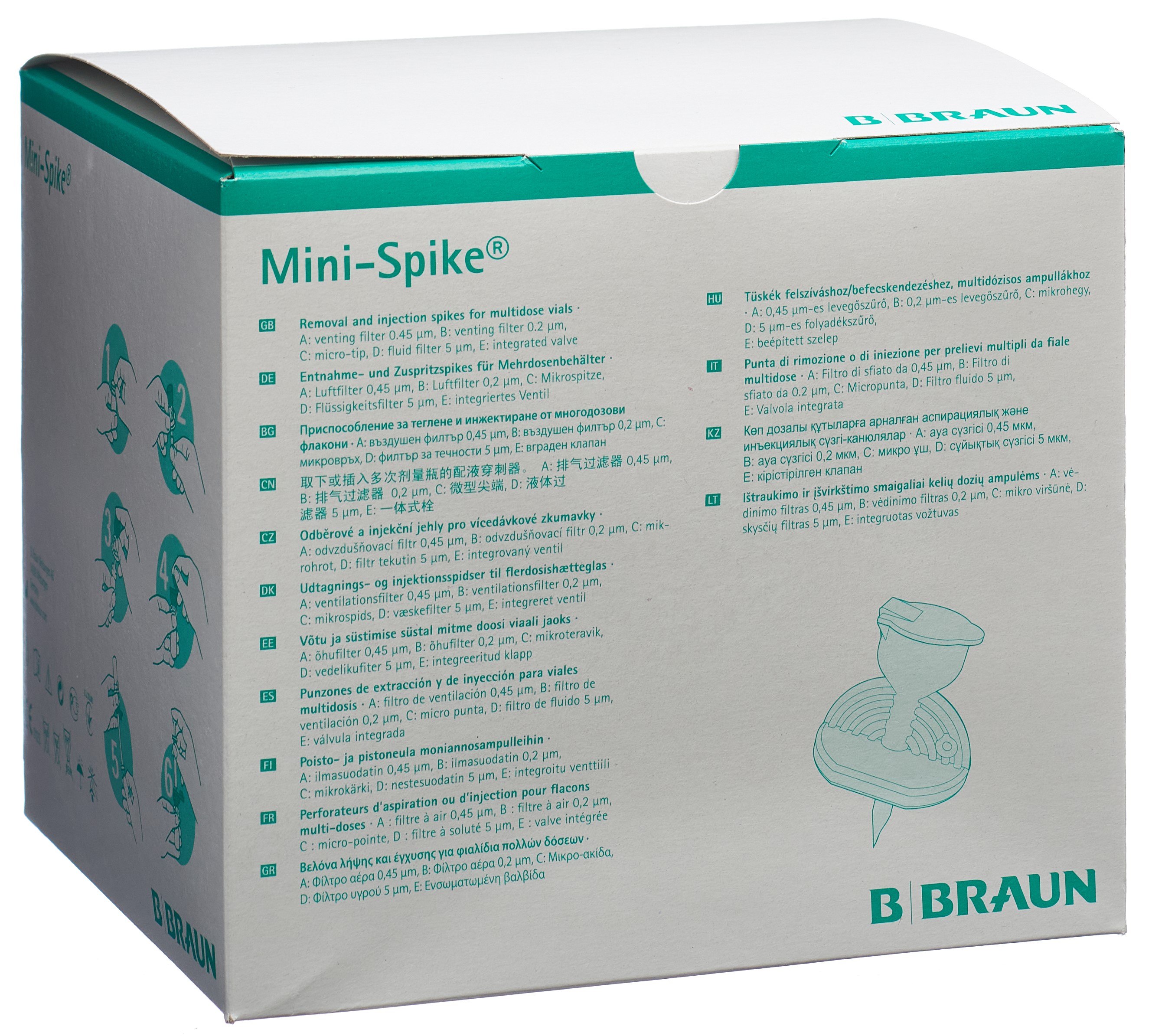 MINI SPIKE vert 50 pce