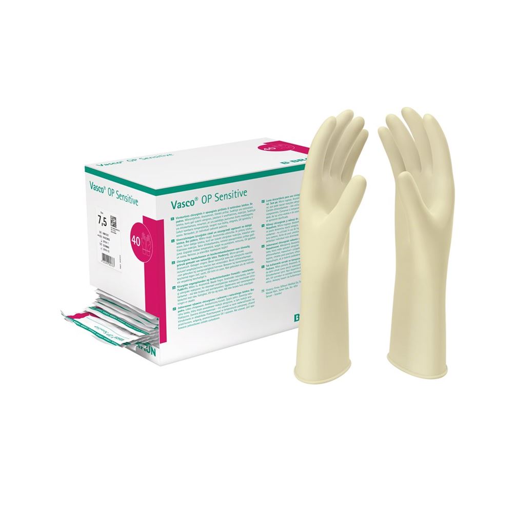 VASCO OP SENSITIVE gant Gr8.0 stérile lat 40 paire