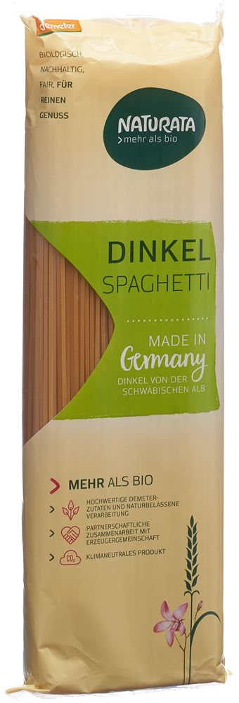 NATURATA Spaghetti Dinkel hell Demeter 500 g