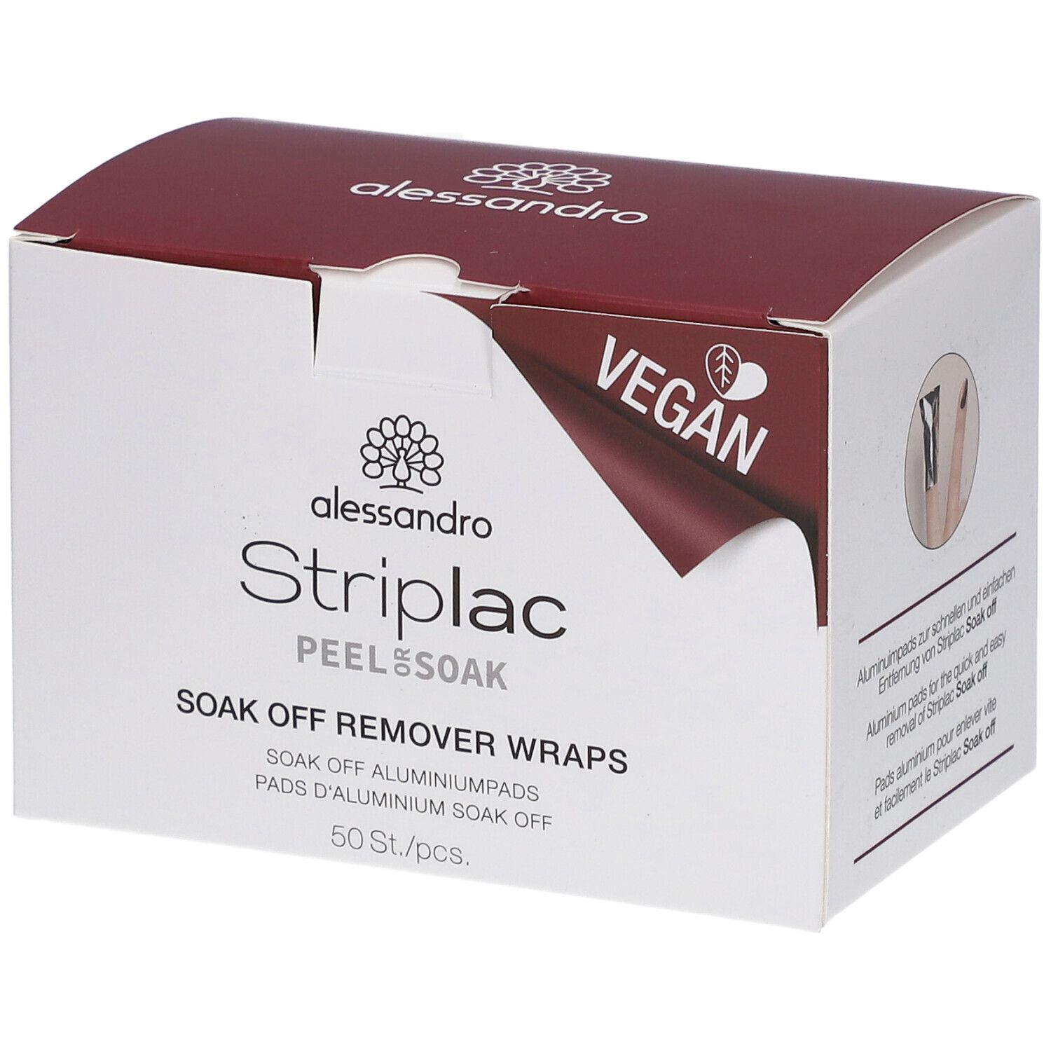 ALESSAN Striplac 2 0 Soak Off Wraps 50 Stk