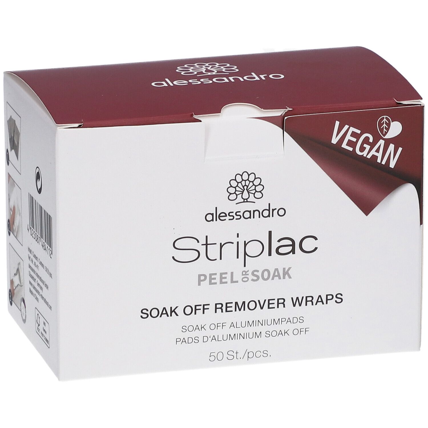 ALESSAN Striplac 2 0 Soak Off Wraps 50 Stk