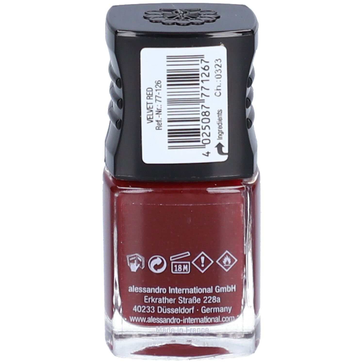 ALESSAN Nagellack ohne Verp 26 Velvet R 10 ml