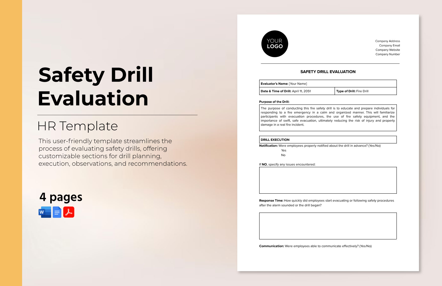 Drill Template