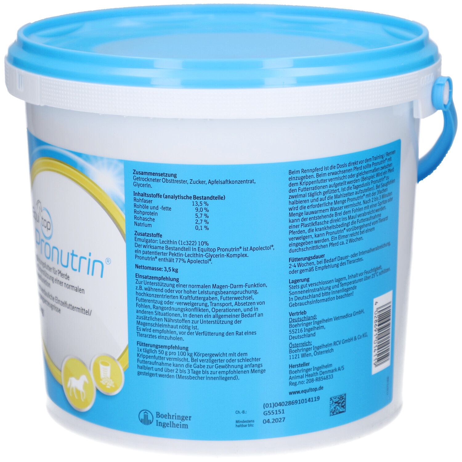 PRONUTRIN Diätfuttermittel Gran Pferde 3.5 kg