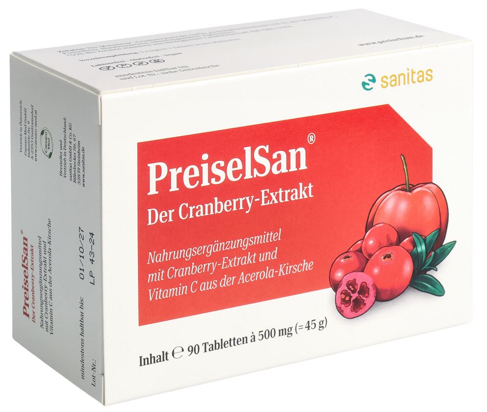 PREISELSAN mit Cranberry-Extrakt Tabl 90 Stk