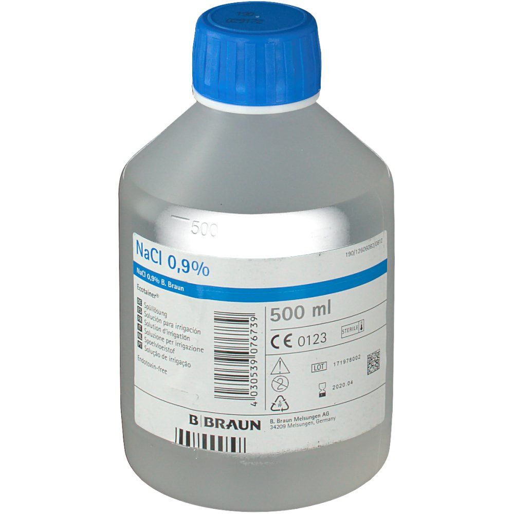 NACL 0,9% B. BRAUN        ET 500 ML WEST
