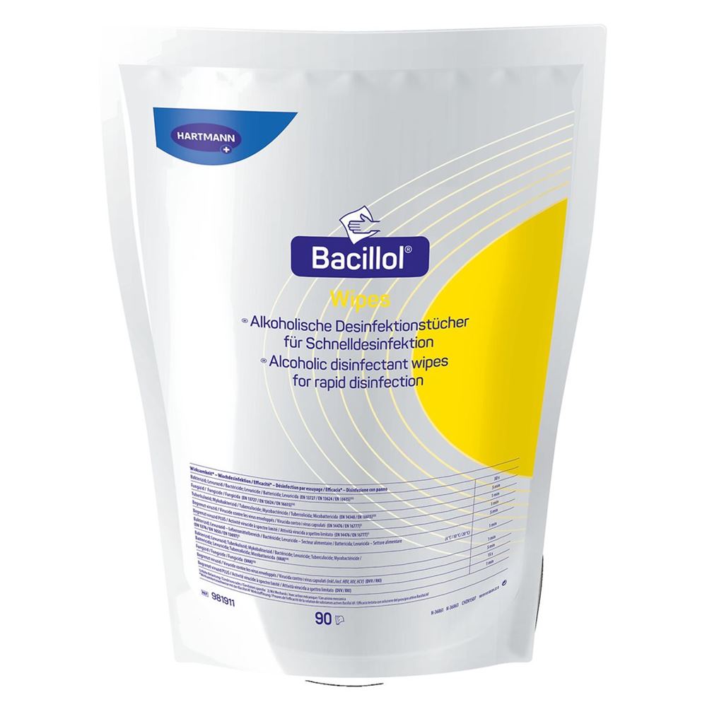 BACILLOL Wipes Desinfektionstücher 4 x 90 Stk