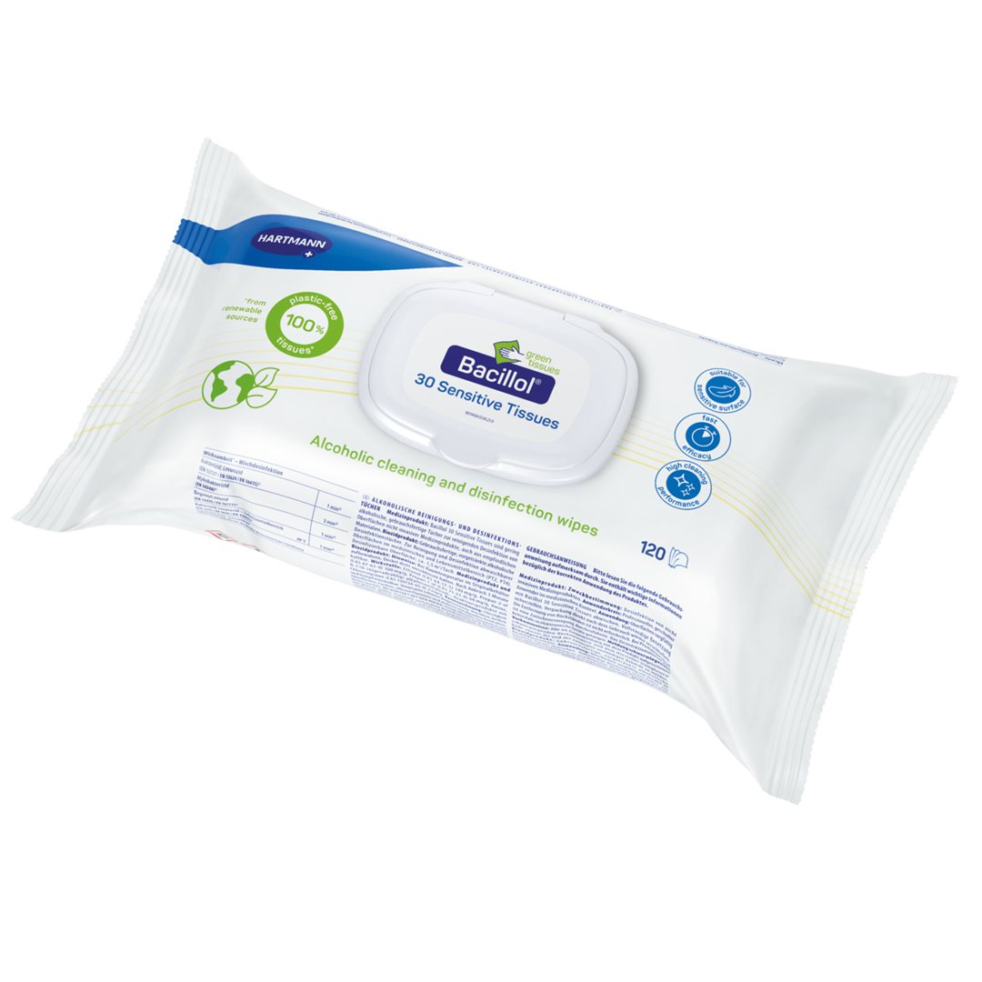 BACILLOL 30 Sensitive Green Tissues Btl 120 Stk