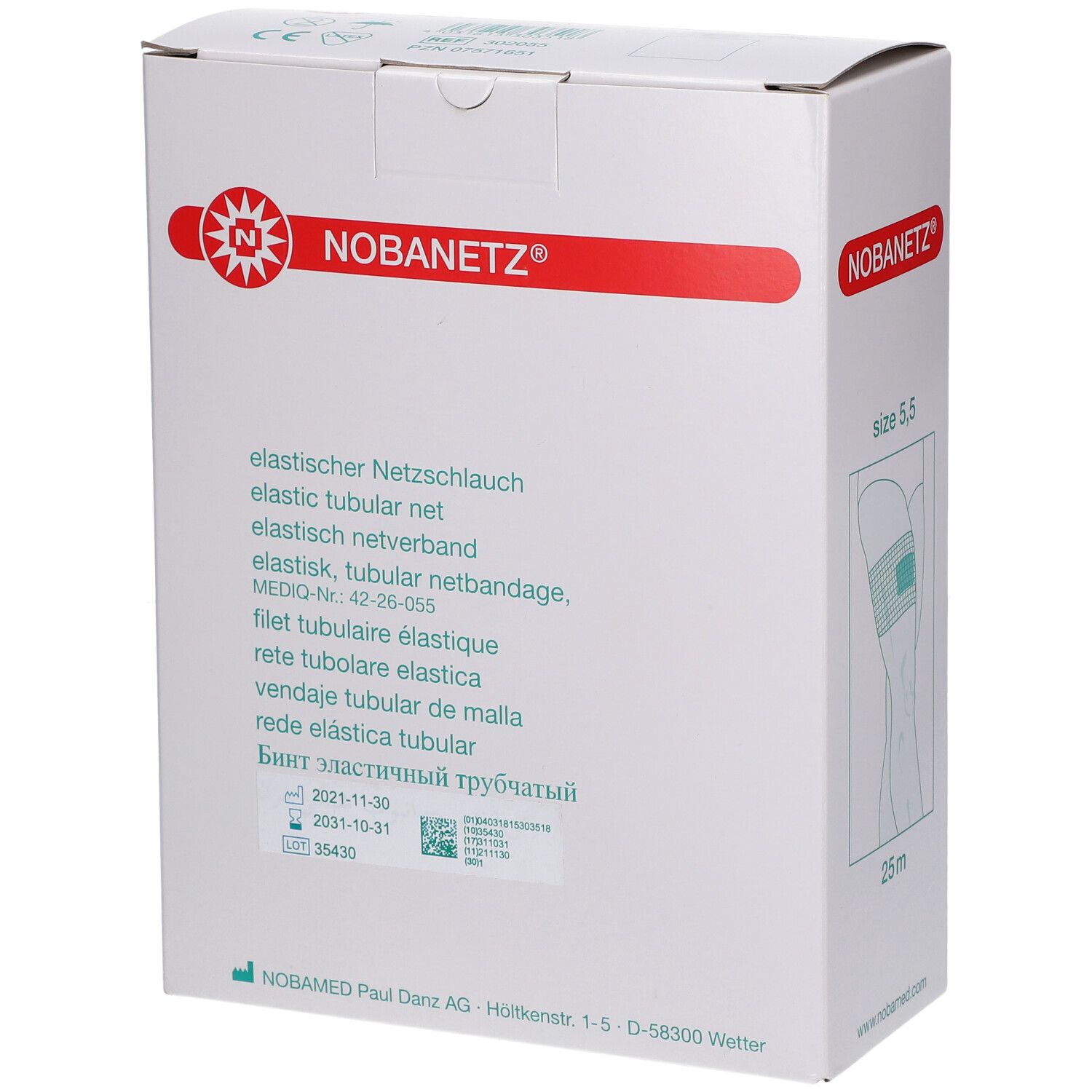 Netzschlauchverband Nobanetz 25m (Gr. 5.5 - Oberschenkel)