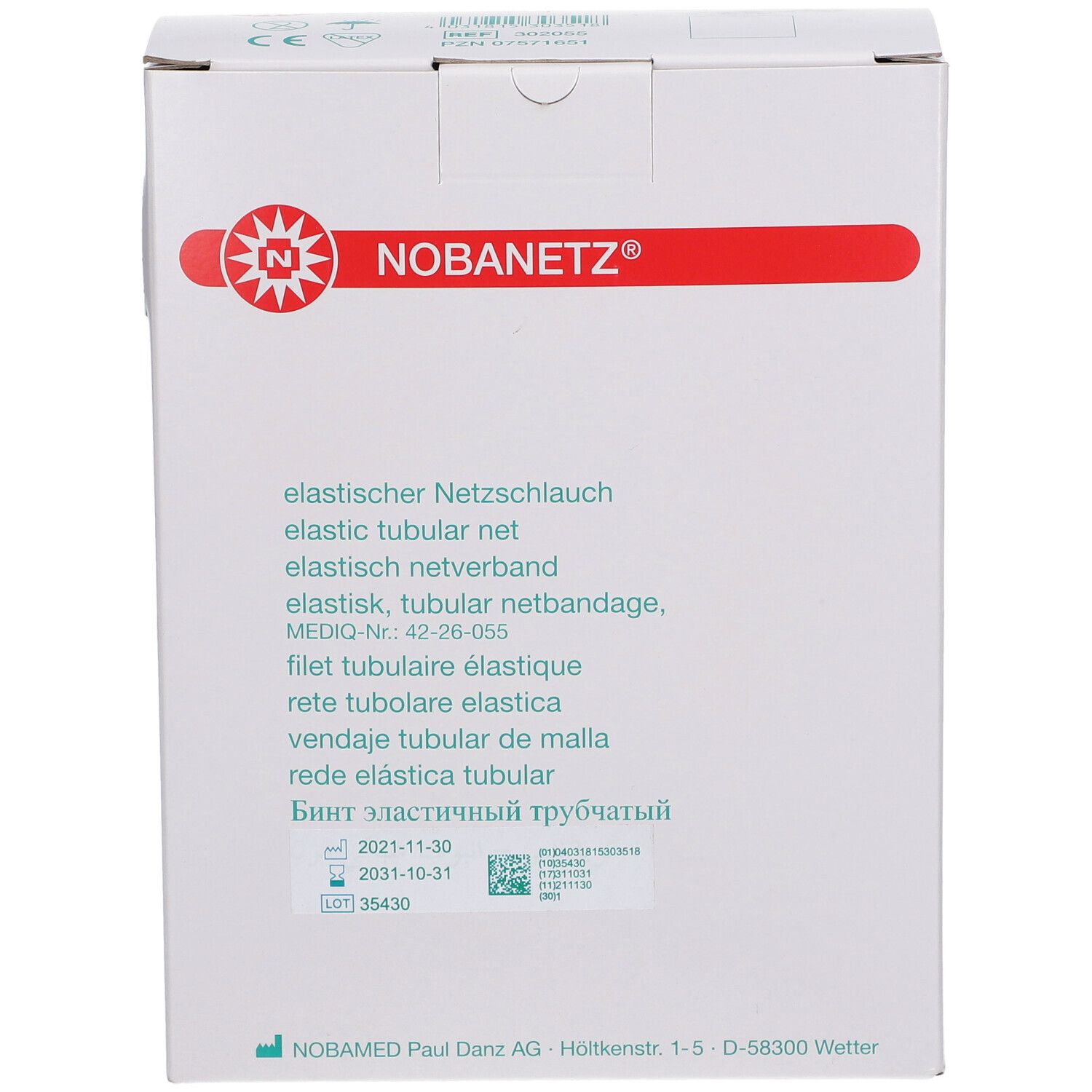 Netzschlauchverband Nobanetz 25m (Gr. 5.5 - Oberschenkel)