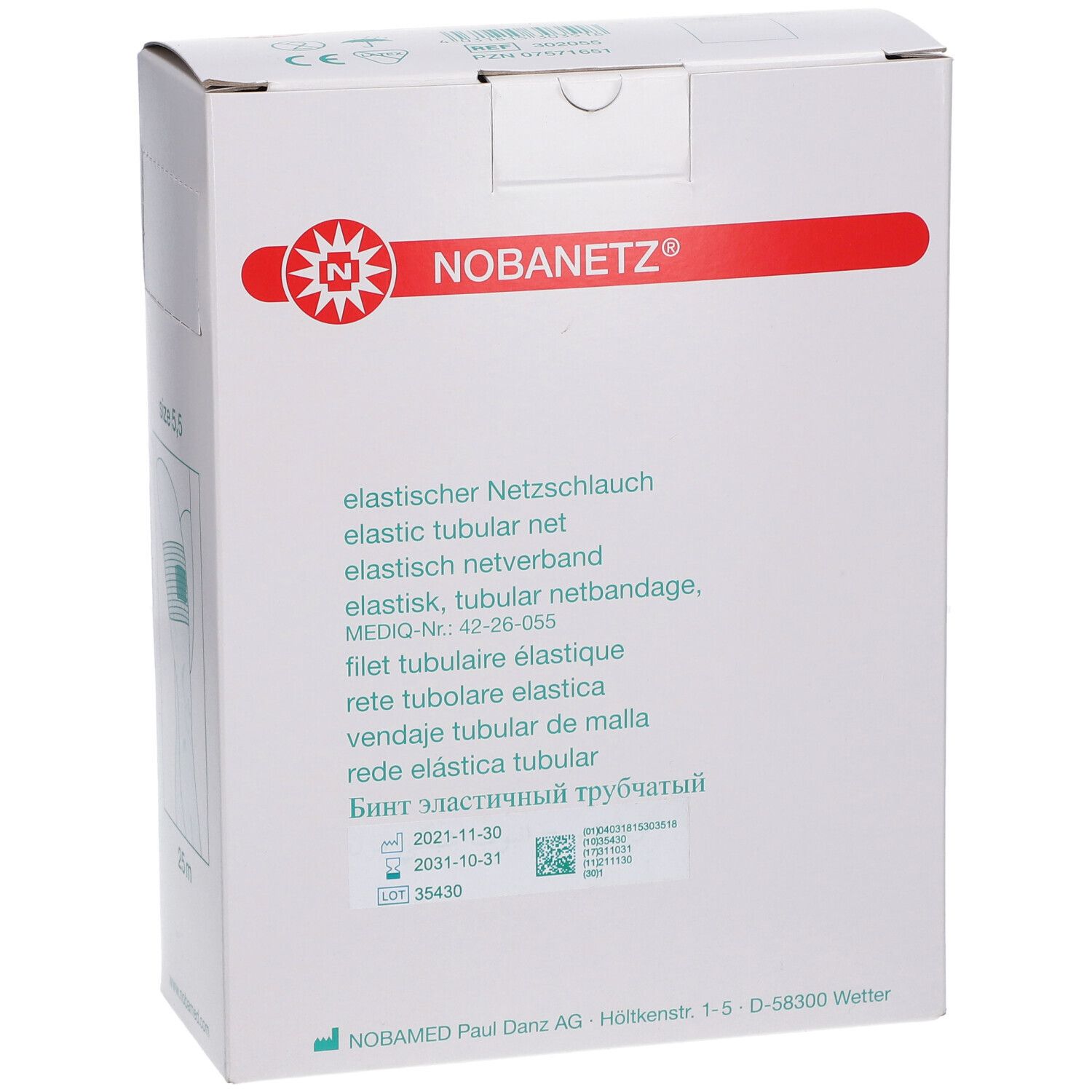 Netzschlauchverband Nobanetz 25m (Gr. 5.5 - Oberschenkel)