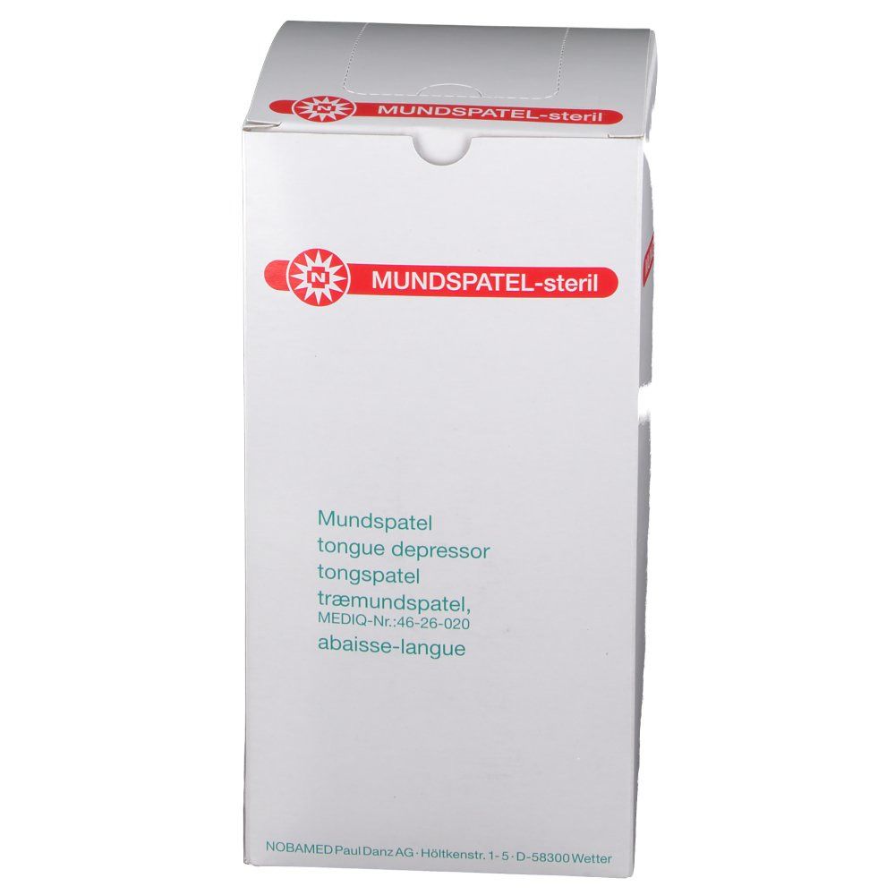 NOBAMED Mundspatel Holz 150x18mm steril 100 Stk