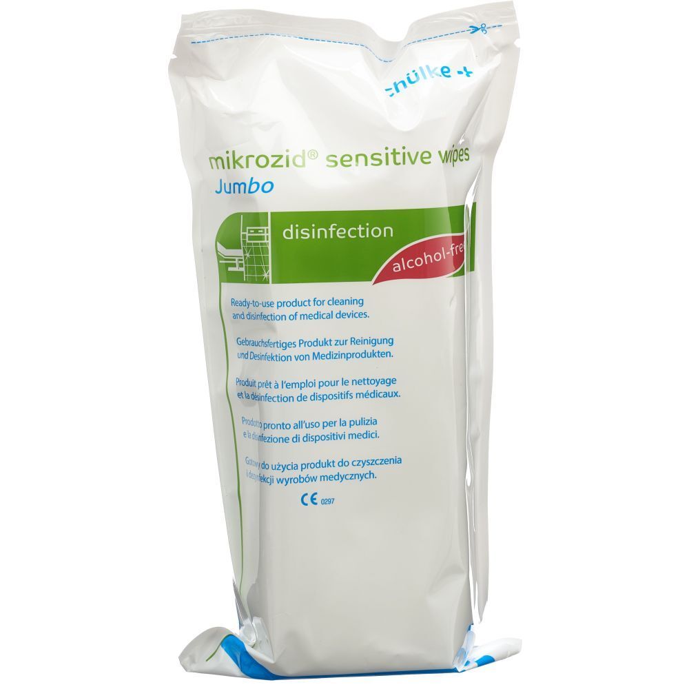 MIKROZID Sensitive wipes Jumbo refill Btl 200 Stk