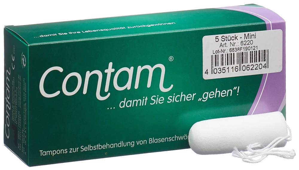 CONTAM Vaginaltampon 22mm Mini 5 Stk