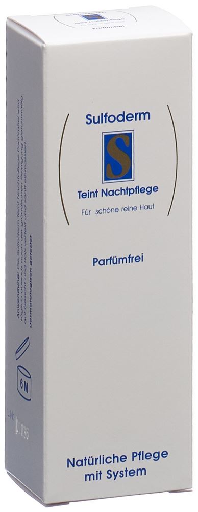 SULFODERM S Teint Nachtpflege Tb 40 ml
