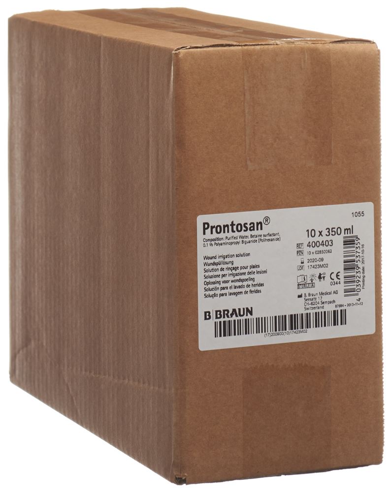 PRONTOSAN sol rinç plaie stér 10 fl ronde 350 ml