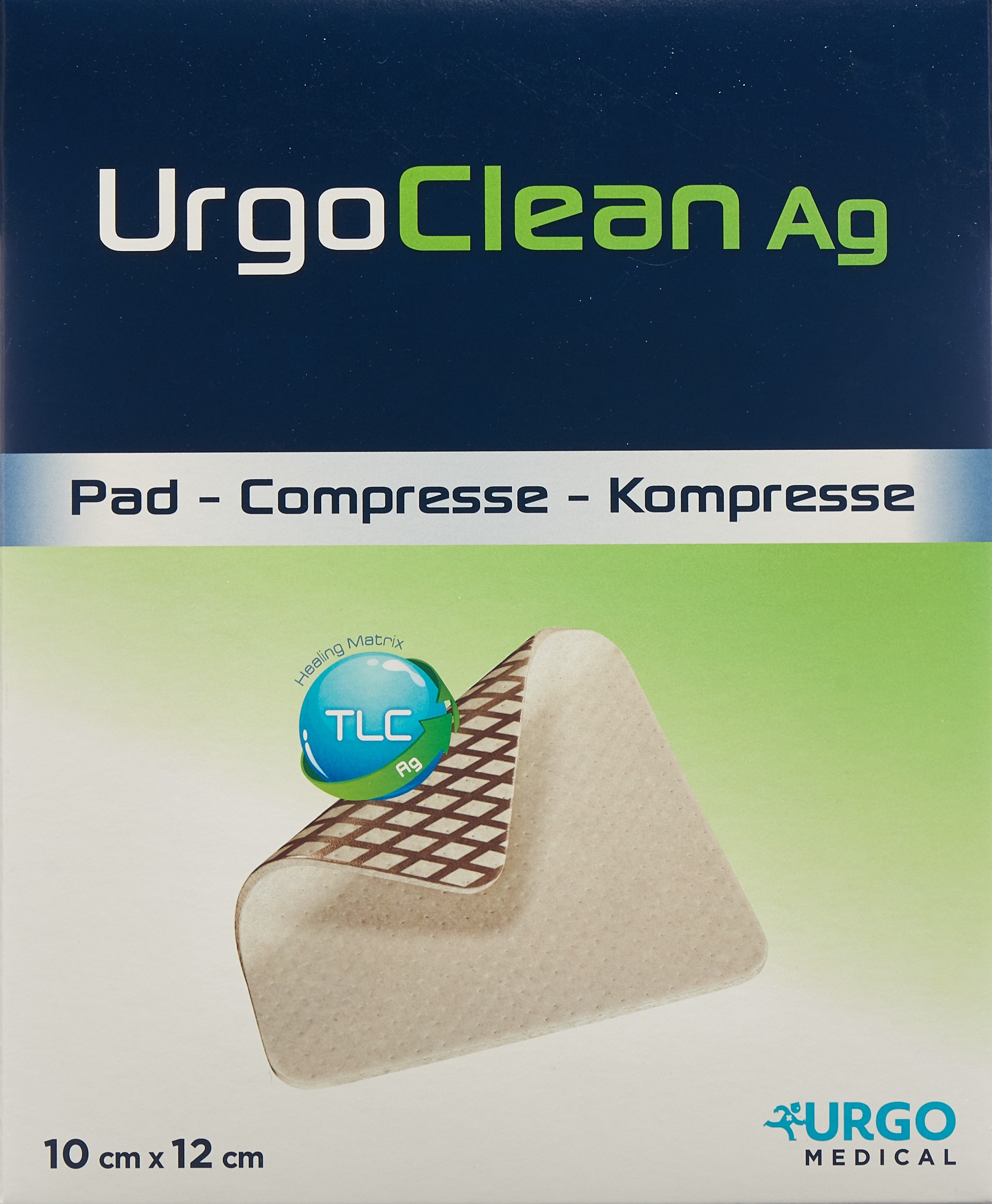 URGOCLEAN Ag Hydro Polyacryl 10x12cm haft 10 Stk