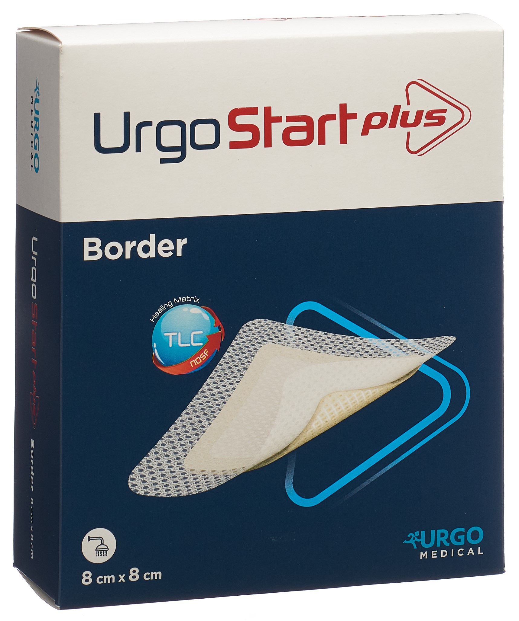URGOSTART Plus Border Wundauflage 8x8cm 10 Stk