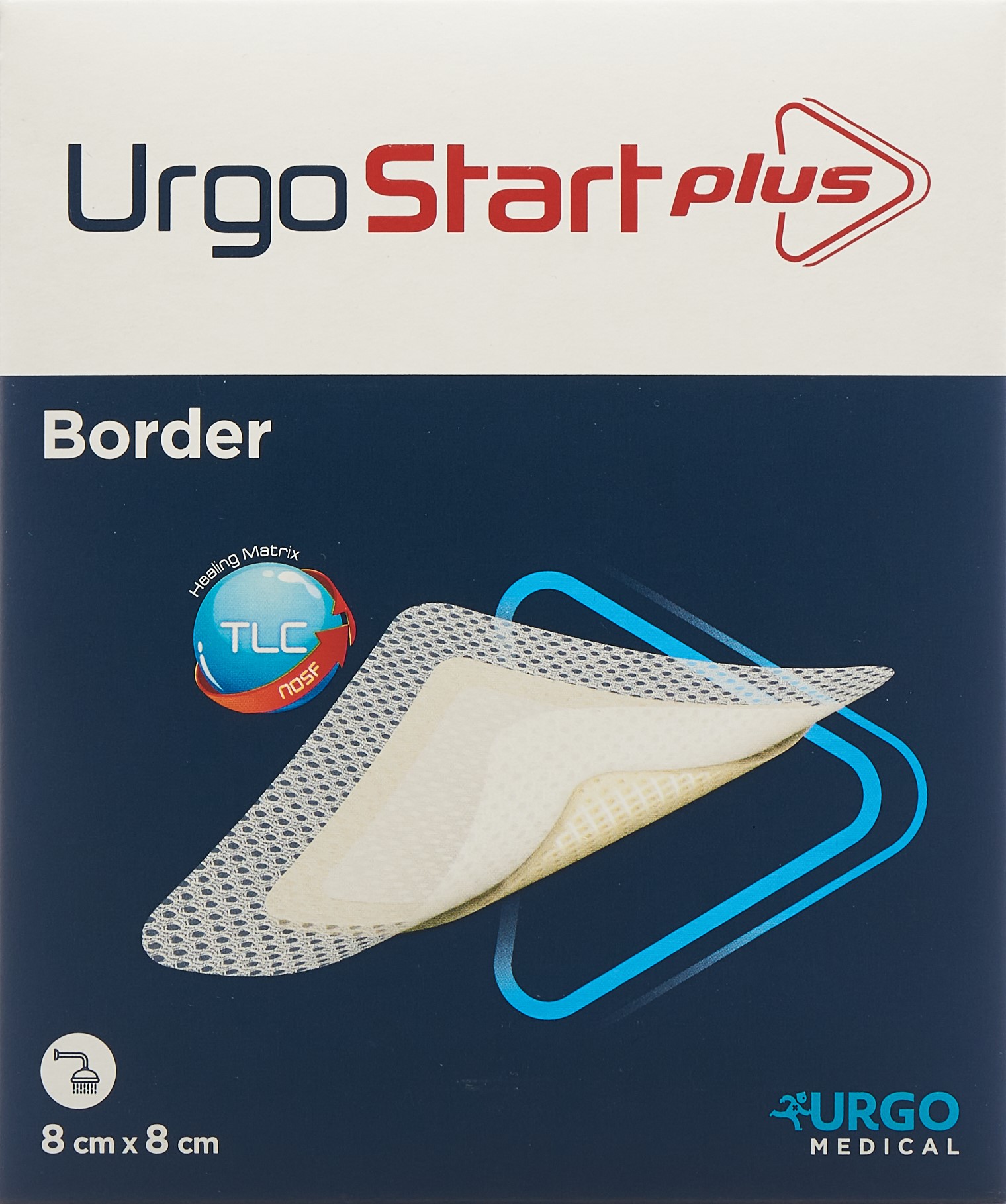 URGOSTART Plus Border Wundauflage 8x8cm 10 Stk